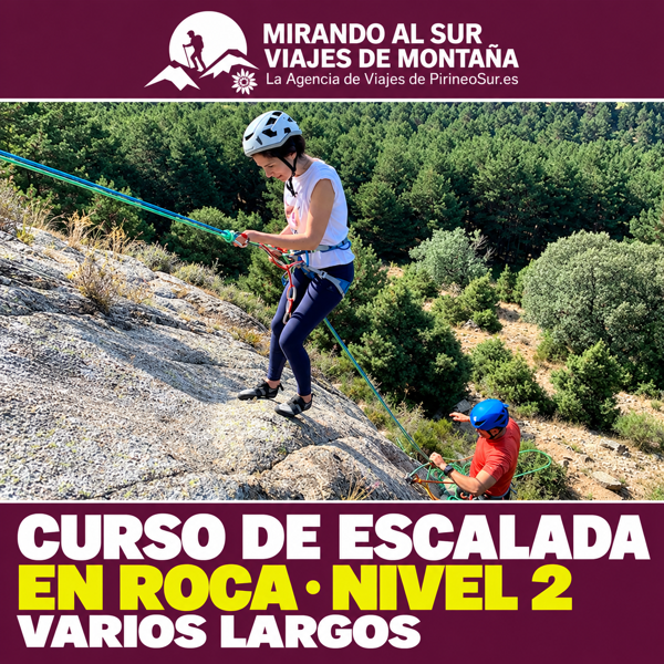 Level 2 rock climbing: bolted multi-pitch routes