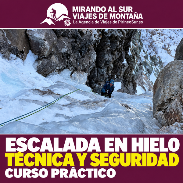 Ice climbing course: technique, protection and belays